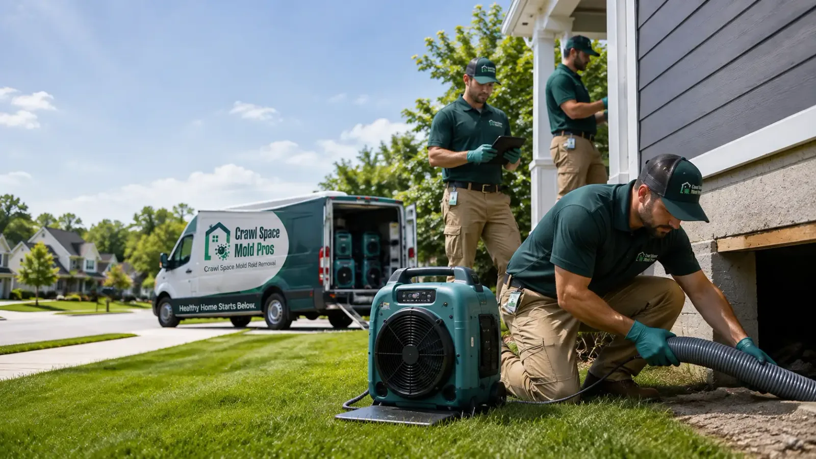 Crawl Space Mold Removal in Eola, IL